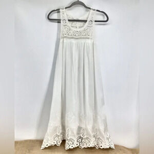 Aryn K Women’s Lace Delicate Beach A-Line Cotton Dress